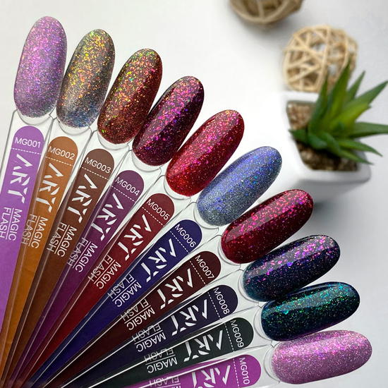 Гель-лак світловідбивний ART Magic Flash №MG004, 10 мл, Колір: MG0044