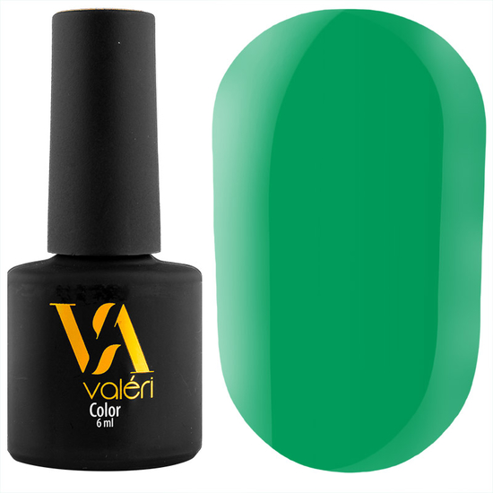 Гель-лак Valeri №121 (соковитий холодний зелений, емаль), 6 мл
