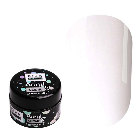 Kira Nails Acryl Gel Clear, 5 г, Объем: 5 г, Цвет: Clear