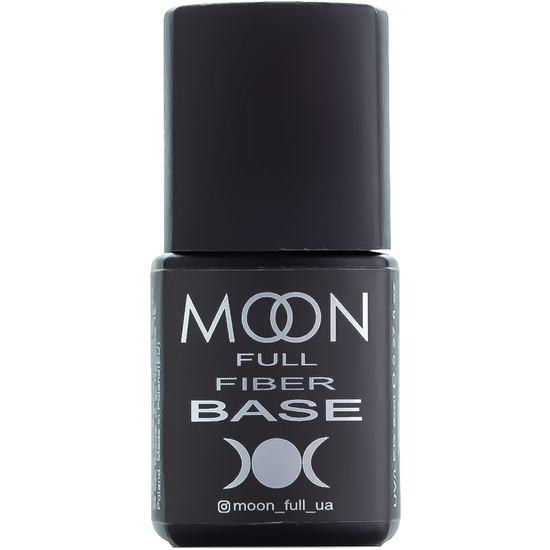 Fiber Base MOON FULL - База для ногтей с нейлоновыми волокнами, 8 мл