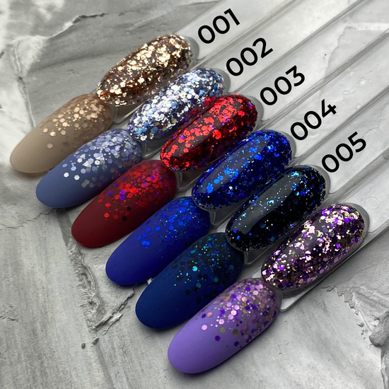 Гель с блестками ART Mermaid Glitter Gel №003, 5 мл, Цвет: 0033