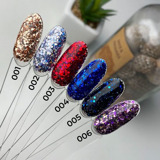 Гель із блискітками ART Mermaid Glitter Gel №004, 5 мл, Колір: 0042