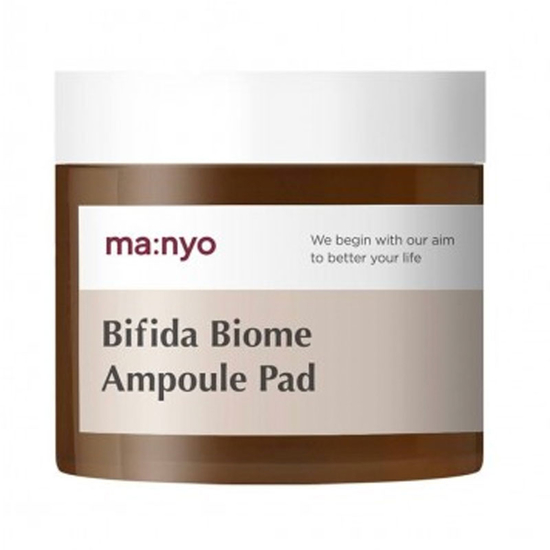 Тонер педи для захисту та відновлення біому шкіри Manyo Bifida Biome Ampoule Pad 70 шт