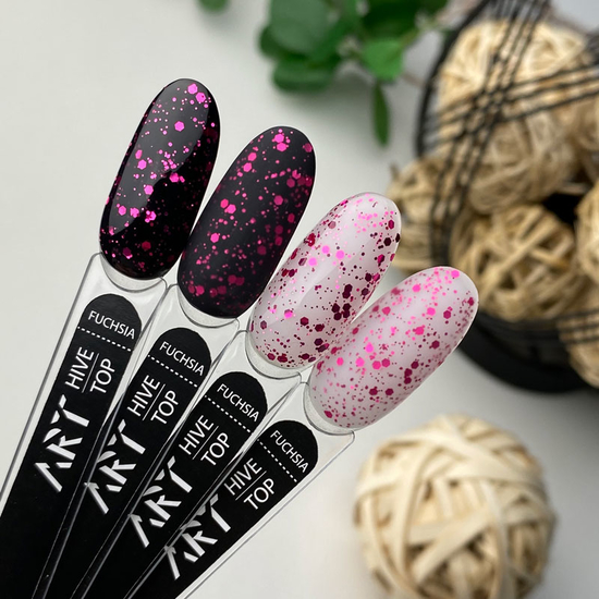 ART Hive Top Fuchsia - топ с шестигранниками без липкого слоя, 10 мл, Цвет: Fuchsia3