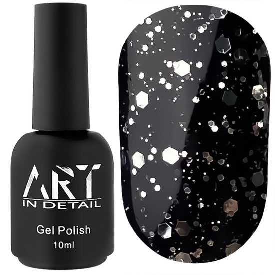 ART Hive Top Silver - топ с шестигранниками без липкого слоя, 10 мл, Цвет: Silver