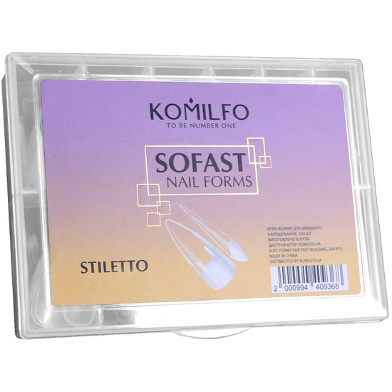 Komilfo Sofast Nail Forms Stiletto, 240 шт, Розмір: Stiletto