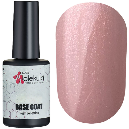 Molekula Base Royal Pink - камуфлююча база (вершково-рожевий, мікроблиск), 12 мл, Колір: Royal Pink2