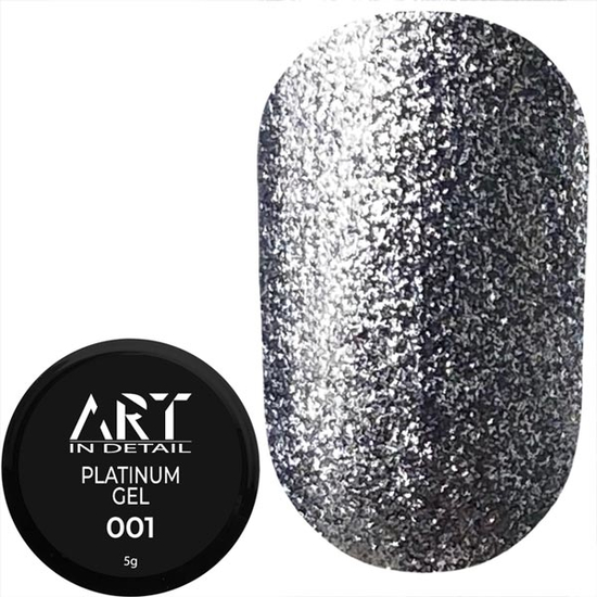 ART Platinum Gel №001 Cold Silver, 5 г, Колір: 001