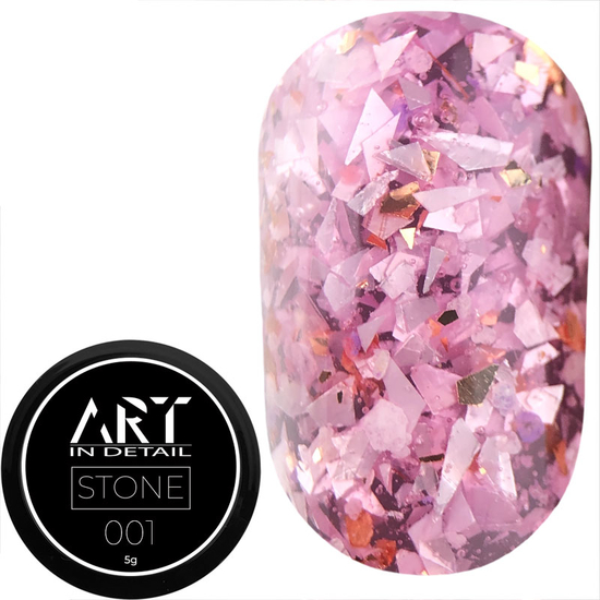 Гель для дизайну ART Stone Gel №001, 5 г, Колір: 001