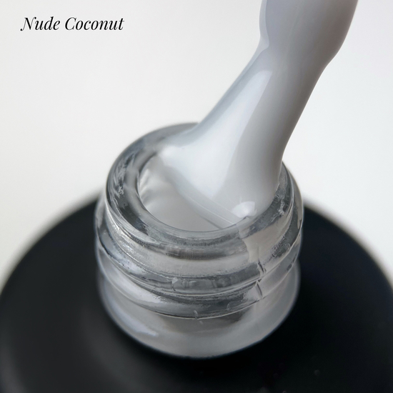 Molekula Rubber Base Nude - Coconut - камуфляжна база (білий молочний, емаль), 12 мл, Колір: Coconut3