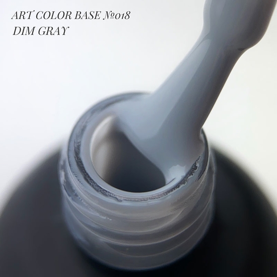 База кольорова ART Color Base №018, Dim Gray, 15 мл, Об`єм: 15 мл, Колір: 182