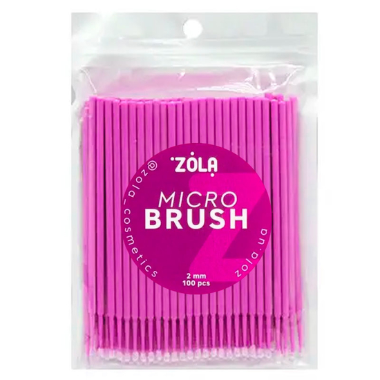 ZOLA Микробраши упаковка 100 шт (розовый)