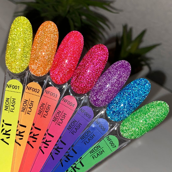 Гель-лак светоотражающий ART Neon Flash №001, 6 мл, Объем: 6 мл, Цвет: NF0015