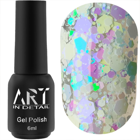 Гель-лак ART Confetti №C001, 6 мл, Колір: C001