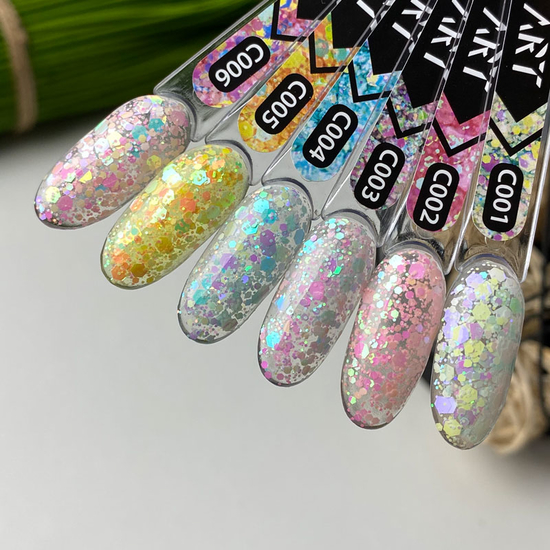Гель-лак ART Confetti №C002, 6 мл, Колір: C0026