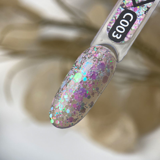 Гель-лак ART Confetti №C003, 6 мл, Колір: C0033