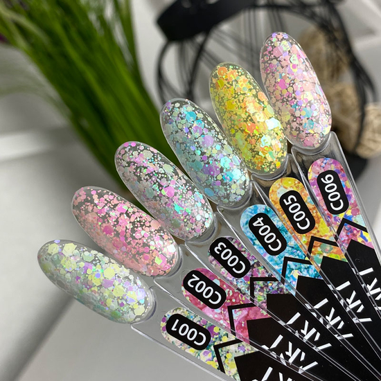 Гель-лак ART Confetti №C003, 6 мл, Колір: C0035