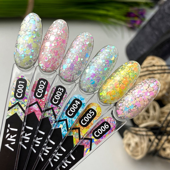 Гель-лак ART Confetti №C005, 6 мл, Колір: C0054