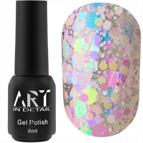 Гель-лак ART Confetti №C006, 6 мл, Колір: C006
