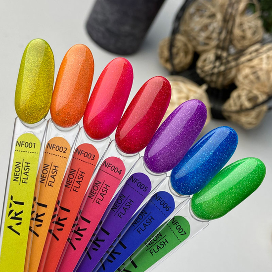 Гель-лак світловідбивний ART Neon Flash №007, 6 мл, Об`єм: 6 мл, Колір: NF0074