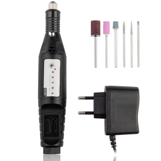 Портативный фрезер-ручка BUCOS ZS-100 Black на 20000 об.мин, Цвет: Black
