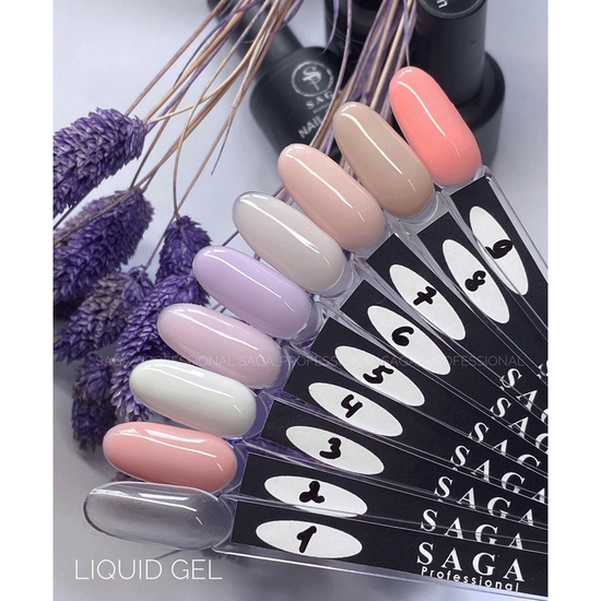 Жидкий гель SAGA Liquid Gel №6, 15 мл, Объем: 15 мл, Цвет: 65