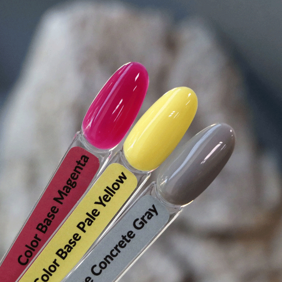 Komilfo Color Base Pale Yellow (блідий жовтий), 8 мл, Колір: Pale Yellow3