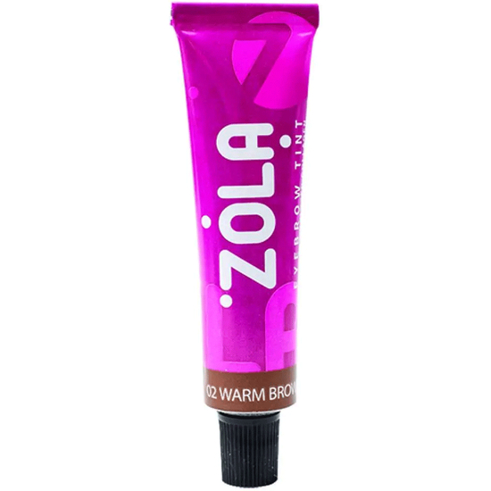 Краска для бровей с коллагеном ZOLA Eyebrow Tint With Collagen 15 мл (02 Warm brown), Объем: 15 мл, Цвет: 02 Warm brown