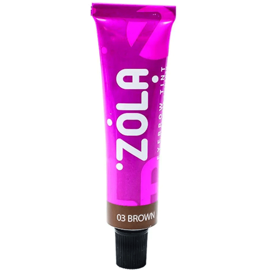 Фарба для брів із колагеном ZOLA Eyebrow Tint With Collagen 15 мл (03 Brown), Об`єм: 15 мл, Колір: 03 Brown