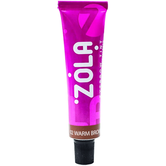 Фарба для брів із колагеном ZOLA Eyebrow Tint With Collagen 15 мл (02 Warm brown), Об`єм: 15 мл, Колір: 02 Warm brown