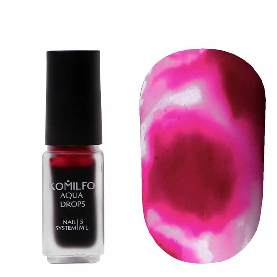 Komilfo Aqua Drops Dark Pink №006, 5 мл, Цвет: 006
