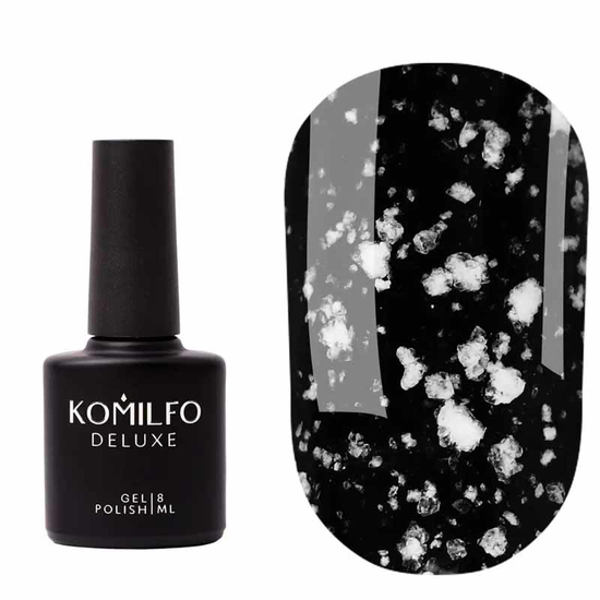 Komilfo No Wipe Snow Top – топ без ЛШ з білими частинками, 8 мл