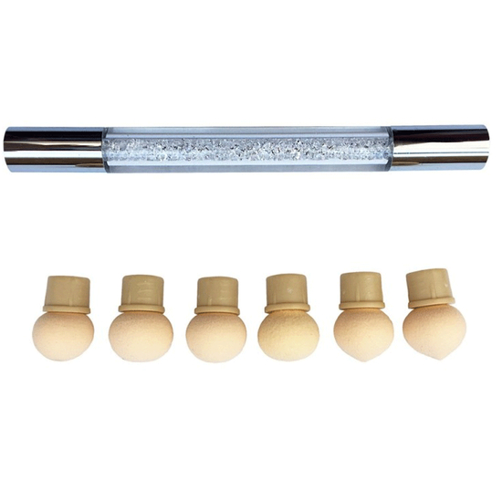 Aeropuffing, стилус-тримач для спонжів з 6 спонжами2