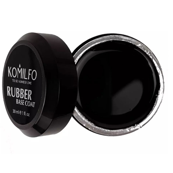 База Komilfo Rubber Base Coat - каучукова база для гель-лаку без пензлика (банка), 30 мл, Об`єм: 30 мл банка2