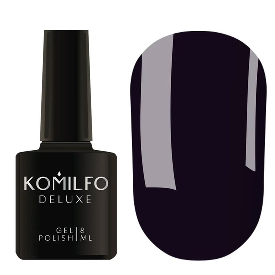 Гель-лак Komilfo Deluxe Series Dusk Collection №D297 (темно-синій, емаль), 8 мл