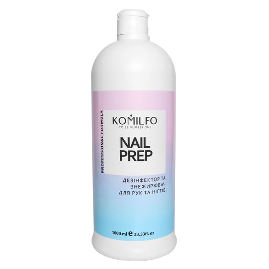 Komilfo Nail Prep – дезинфектор и обезжириватель для ногтей, 1000 мл, Объем: 1000 мл2