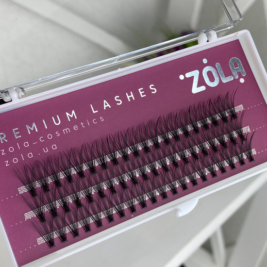 ZOLA Вії-пучки 20D (14 mm), Розмір: 14 мм2