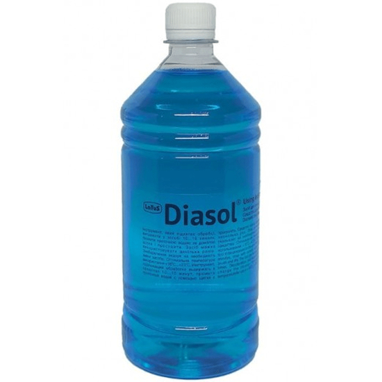 Diasol - засіб для дезінфекції та очищення фрез і алмазного інструменту, 1000 мол, Об`єм: 1 л