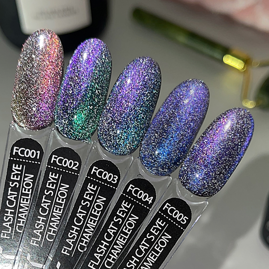 Гель-лак светоотражающий ART Flash Cat Chameleon №FC002, 6 мл, Цвет: FC0024