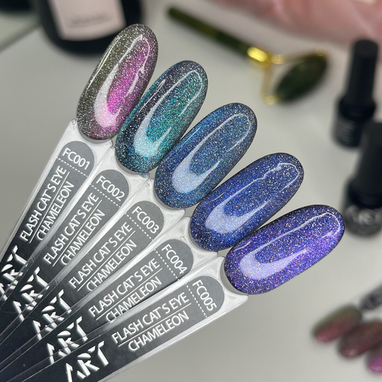 Гель-лак светоотражающий ART Flash Cat Chameleon №FC003, 6 мл, Цвет: FC0036