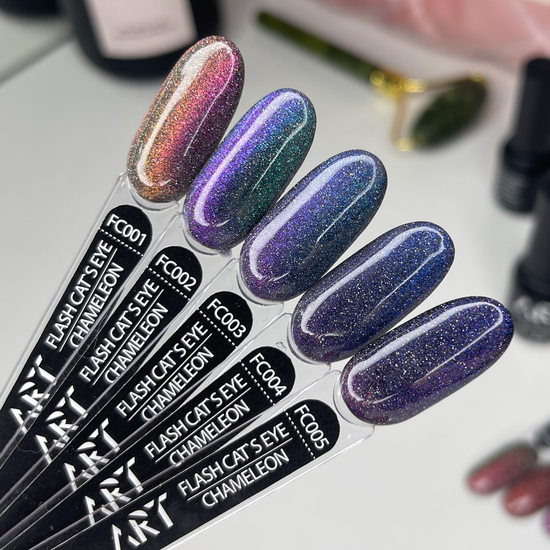 Гель-лак светоотражающий ART Flash Cat Chameleon №FC005, 6 мл, Цвет: FC0055