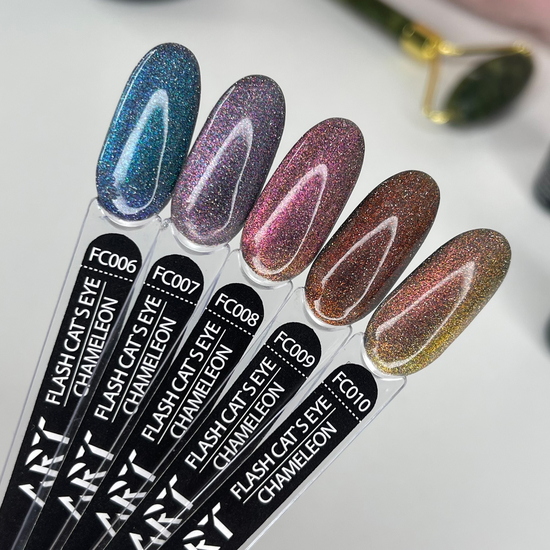 Гель-лак светоотражающий ART Flash Cat Chameleon №FC008, 6 мл, Цвет: FC0086