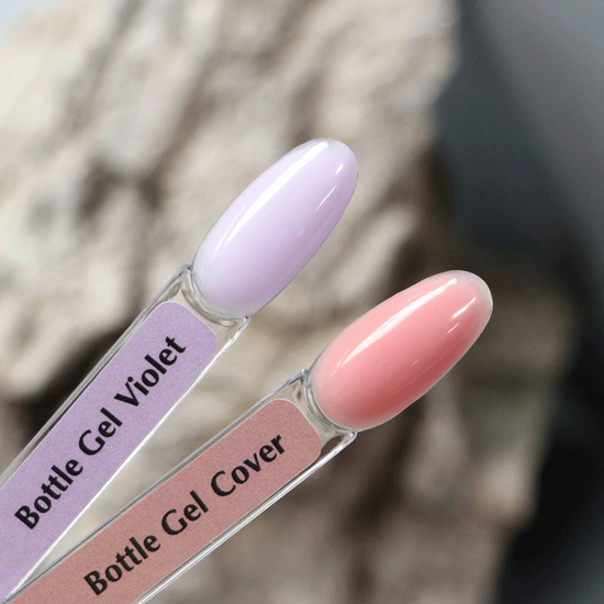 Komilfo Bottle Gel Violet з пензликом, 15 мл, Колір: Violet2