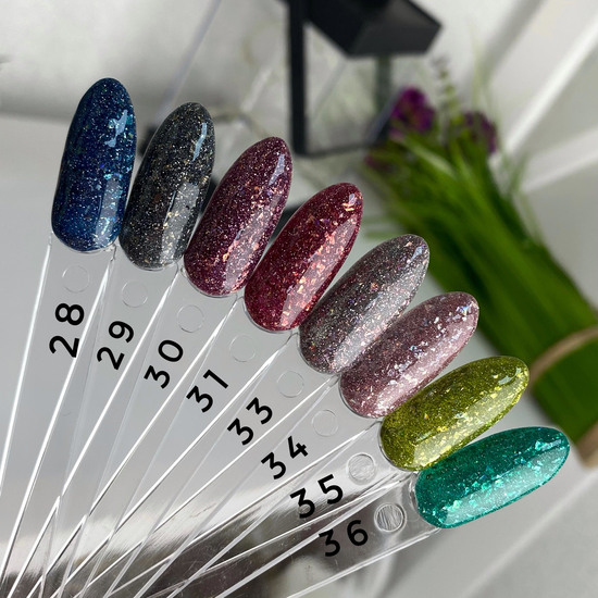 ЗНИЖКА!Гель-лак світловідбиваючий SAGA Fiery Gel №28, 9 мл, Колір: 285