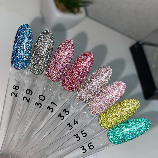 ЗНИЖКА!Гель-лак світловідбиваючий SAGA Fiery Gel №29, 9 мл, Колір: 296