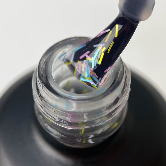 ART Top Cake Pops Matte - матовий топ з кольоровим посипанням без ЛШ, 10 мл2