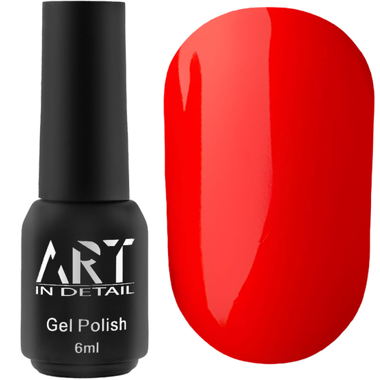 Гель-лак ART NEON N003 (червоно-жовтогарячий, неоновий), 6 мл