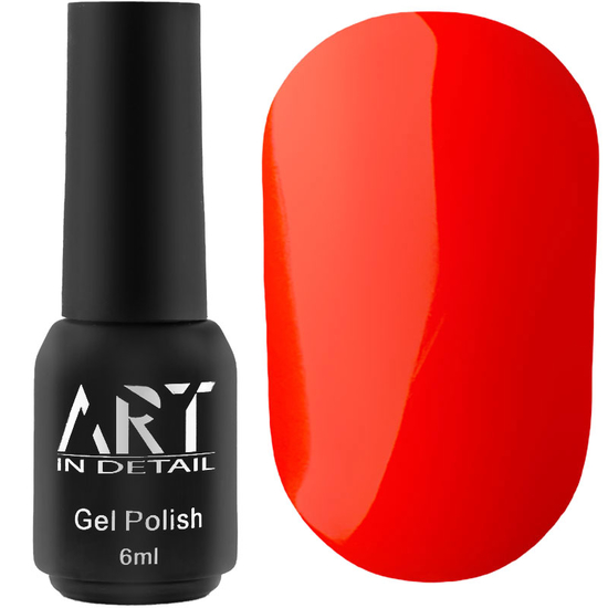 Гель-лак ART NEON N004 (червоний, неоновий), 6 мл