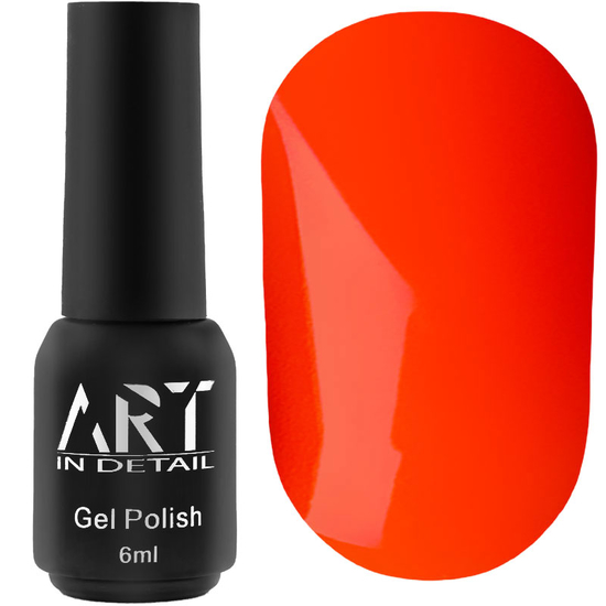 Гель-лак ART NEON N009 (оранжевый, неоновый), 6 мл