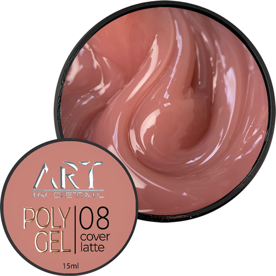 Полигель ART POLYGEL №08 Cover Latte, 15 мл, Цвет: 08
